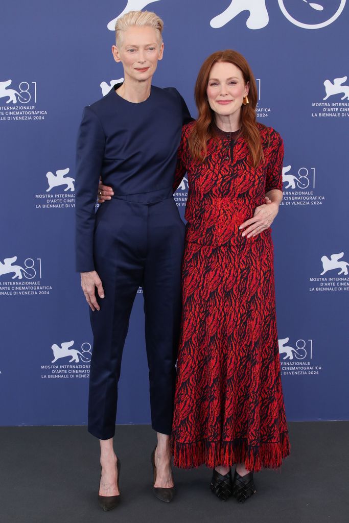 Actresses Tilda Swinton and Julianne Moore at 'The Room Next Door' photocall, 81st Venice International Film Festival, Italy - 02 Sep 2024