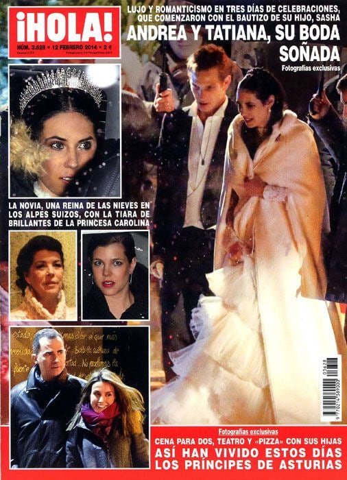 Portada de ¡HOLA! con las imágenes de la boda de Andrea Casiraghi y Tatiana Santo Domingo