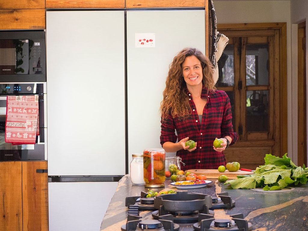 Laura Madrueño en su cocina.