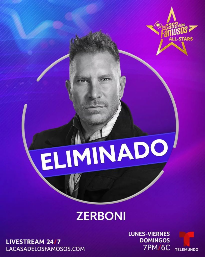 Salvador Zerboni, el primer eliminado de 'La Casa de los Famosos All-Stars'