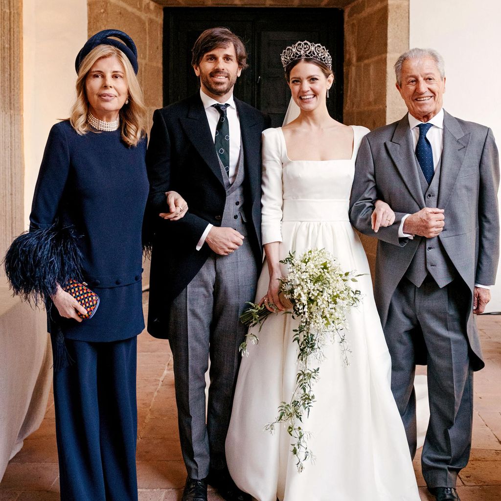 Marta Chávarri y Philippe Junot con sus hijos