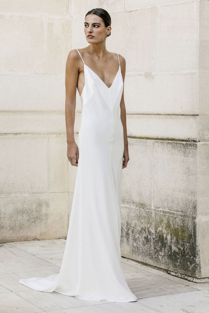 vestido novia boda civil Colour Nude