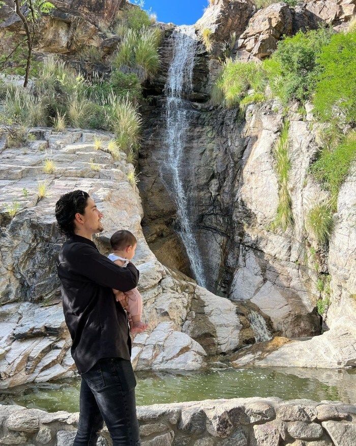 Alex Fernández y su hija Mía