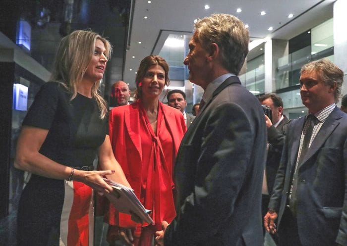 Máxima de Holanda, Juliana Awada y Mauricio Macri