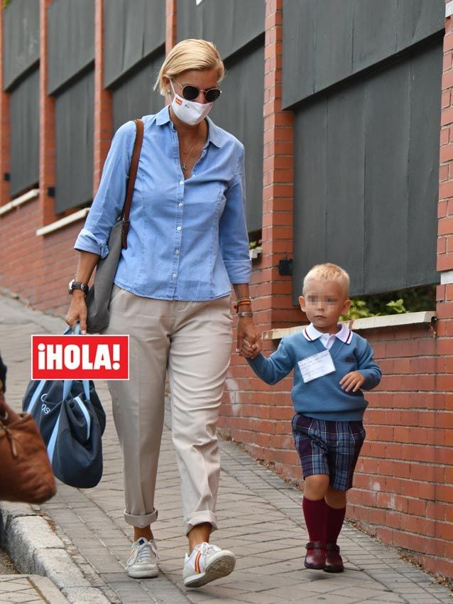 María Zurita y su hijo Carlitos