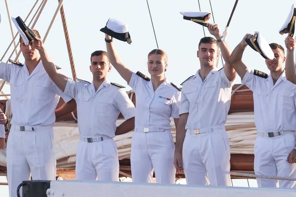 LA PRINCESA LEONOR LLEGA A LAS PALMAS TRAS SU TRAVESÍA EN EL BUQUE JUAN SEBASTIAN ELCANO