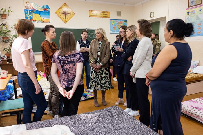 Jill Biden y Olena Zelenska en Ucrania