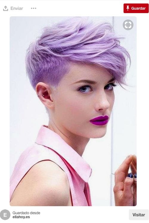 pixie con color ultra violet