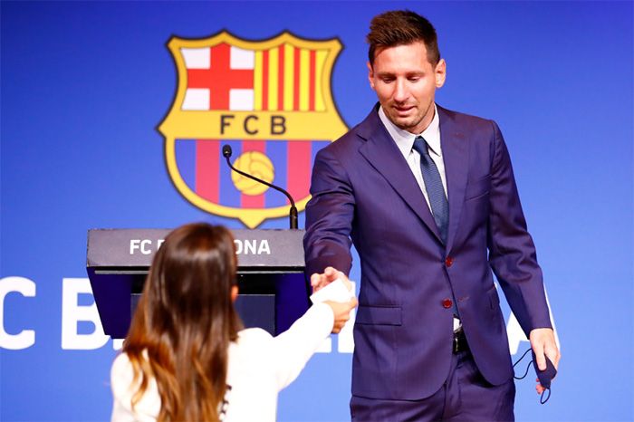 Rueda de prensa de despedida de Leo Messi