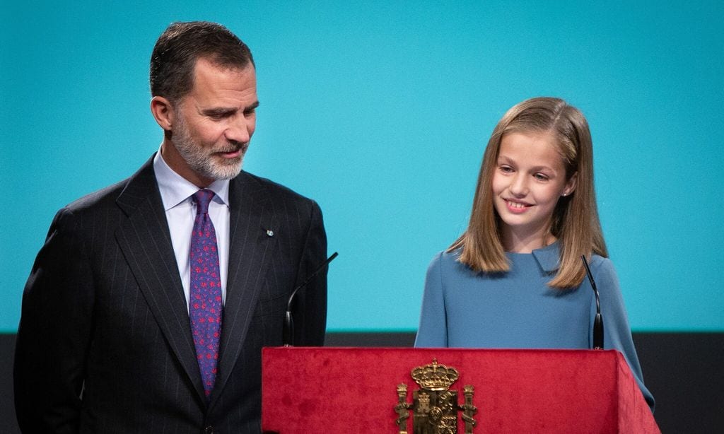 the princess gave her first public speech on her 13th birthday in 2018 at an event commemorating the 40th anniversary of spain 39 s constitution