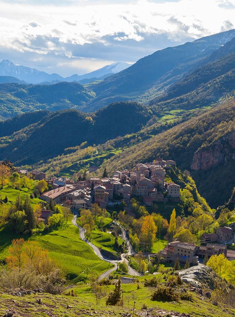 Vista de Castellar de n'Hug, Barcelona