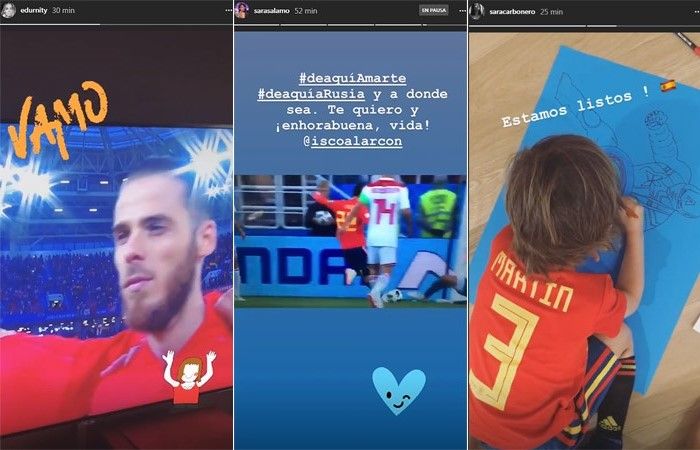 Las WAGs animan a España en el partido contra Marruecos