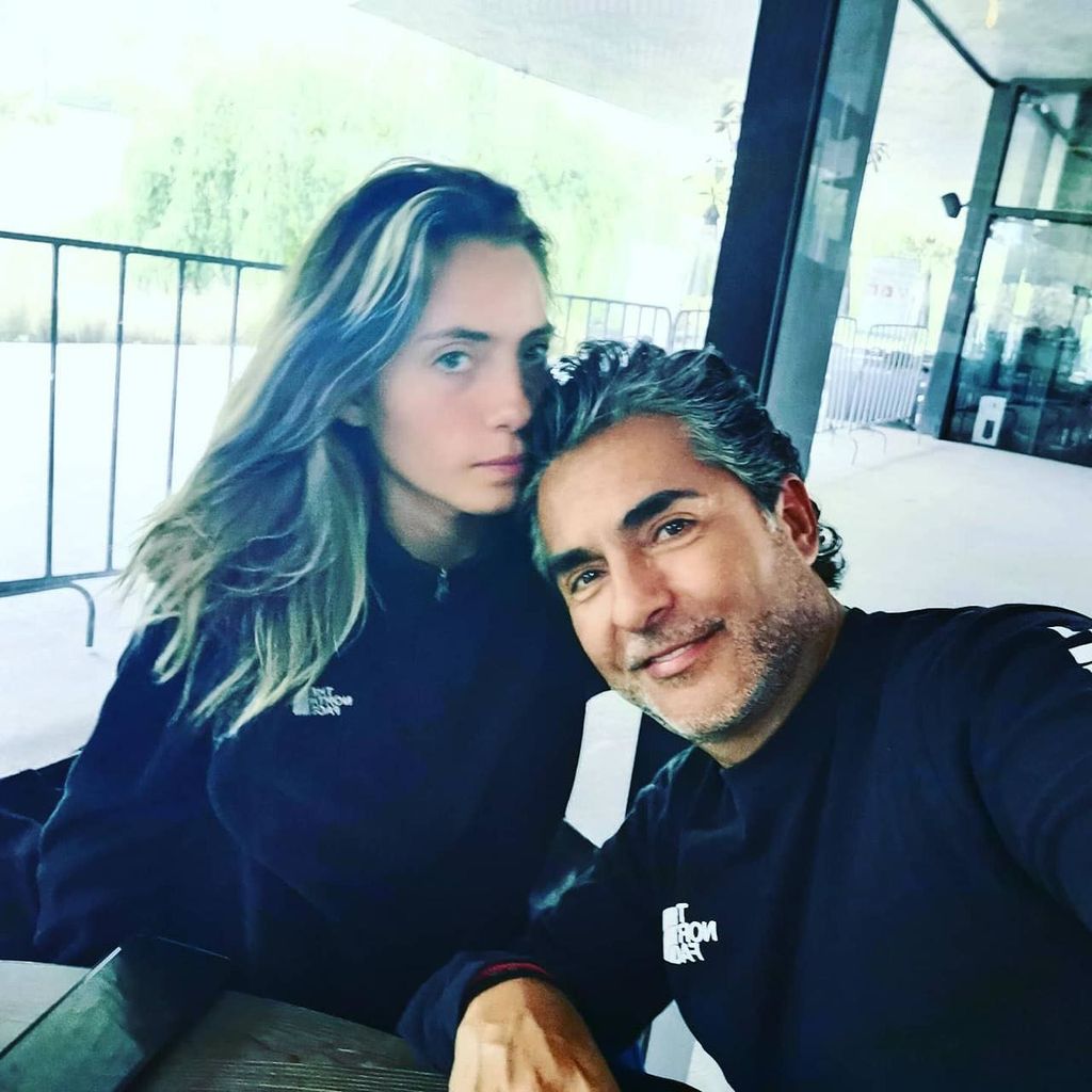 Raúl Araiza y su hija Camila