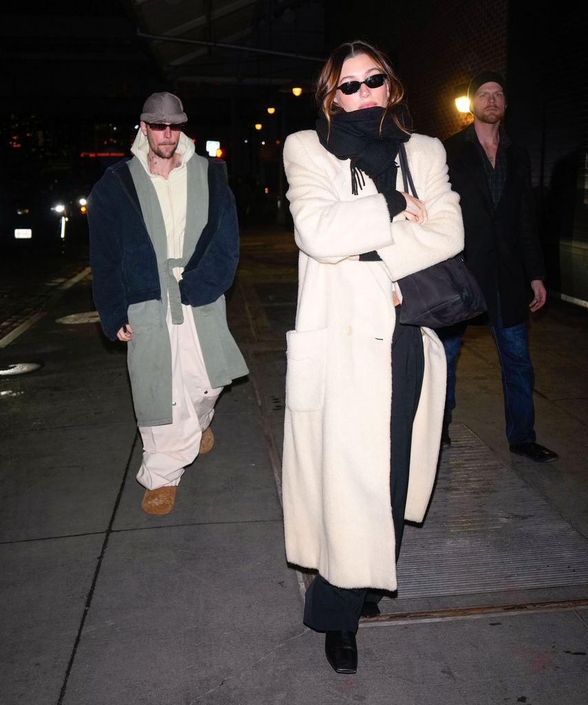 Justin Bieber and Hailey Bieber are seen on February 05, 2025 in New York City.  (Photo by XNY/Star Max/GC Images)