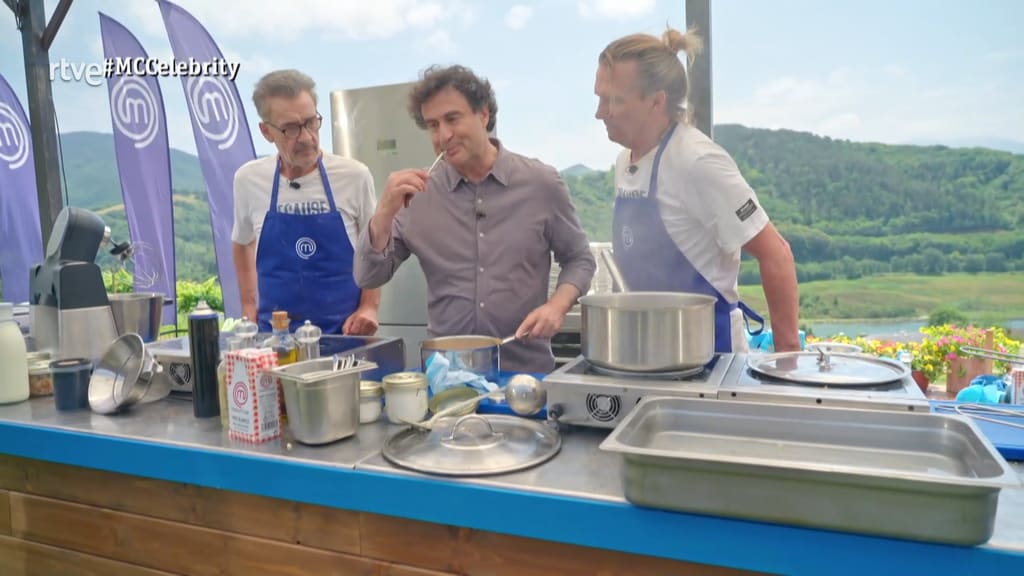 Semifinalistas de 'Masterchef Celebrity 9' junto a Pepe Rodríguez en una prueba de exteriores