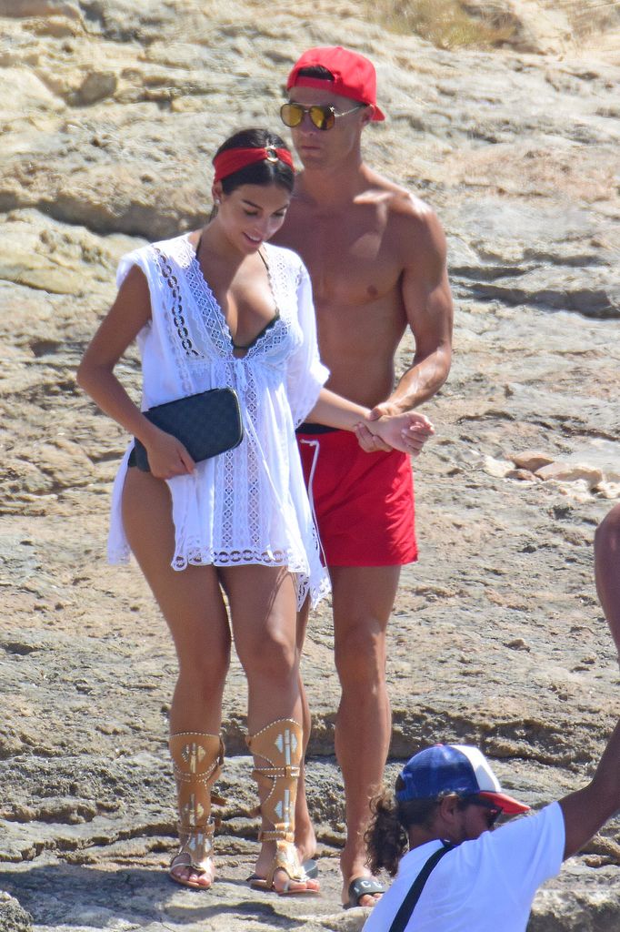 Soccer player Cristiano Ronaldo and Georgina Rodriguez on holidays in Formentera, on Tuesday 11th July, 2017.