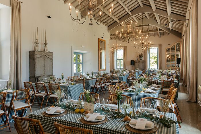 Decoración de boda de verano