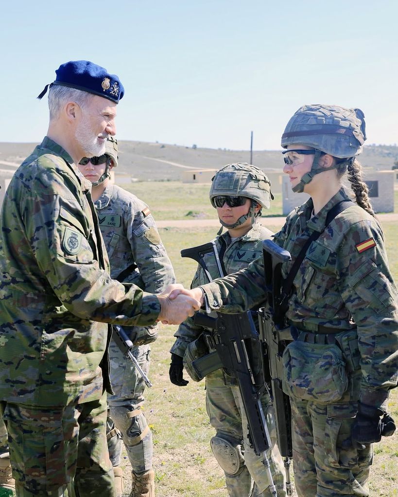 Rey Felipe VI y la princesa Leonor