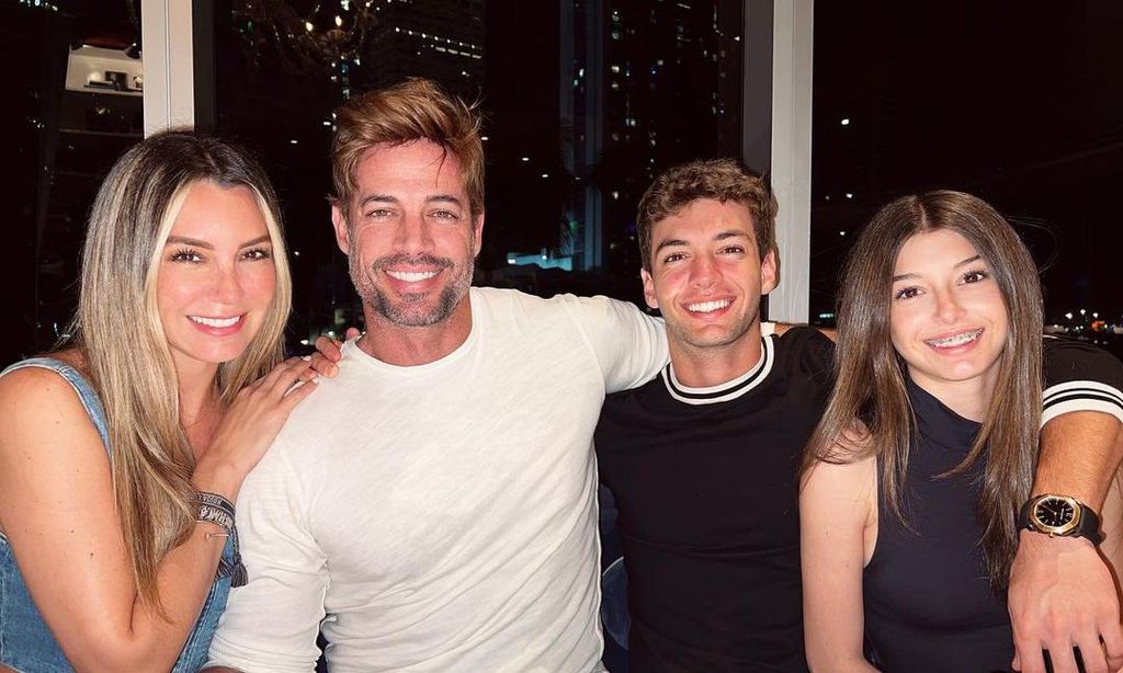 Elizabeth Gutiérrez, William Levy y sus hijos, Christopher y Kailey