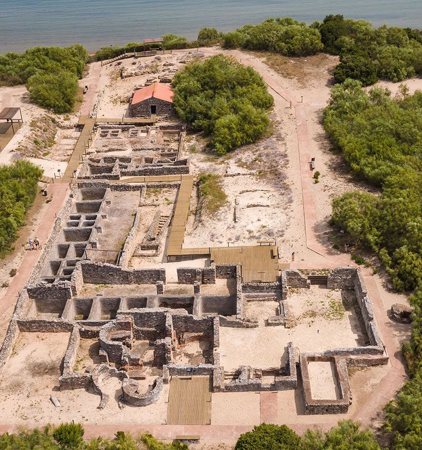 Ruinas romanas en Troia 