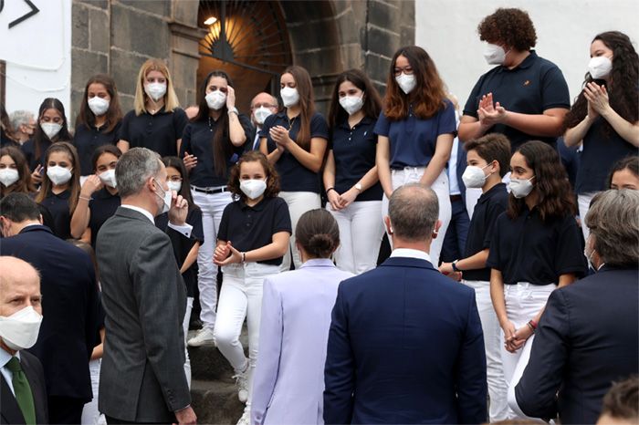 Los reyes Felipe y Letizia, en La Palma