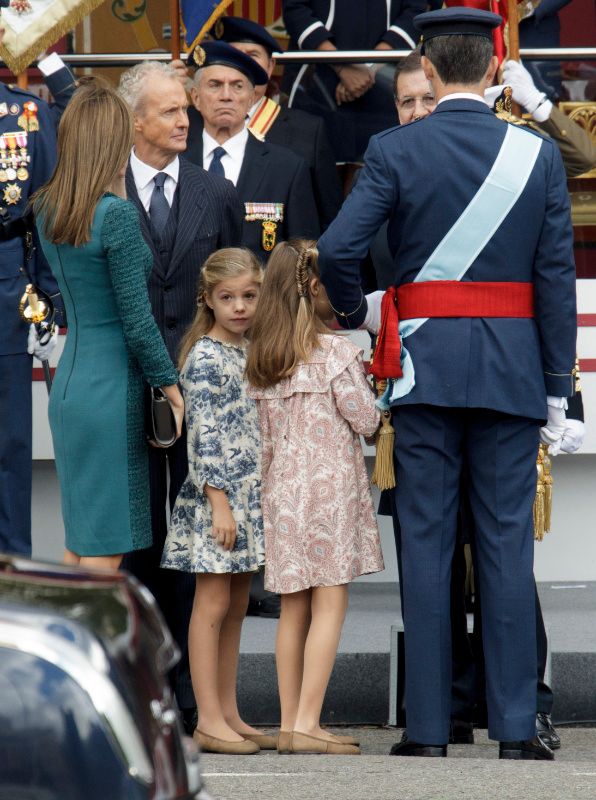 Los Reyes con sus hijas