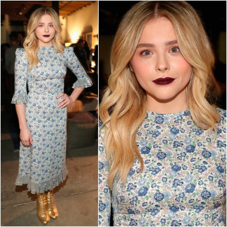 Chloë Moretz vestido estilo victoriano