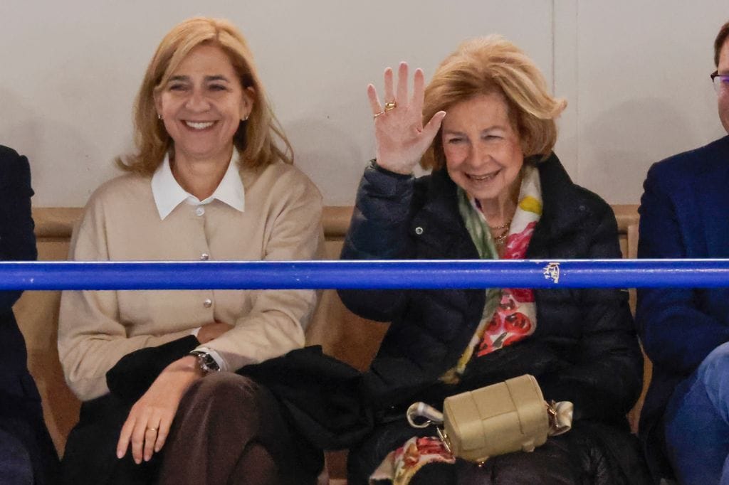 La infanta Cristina y la reina Sofía