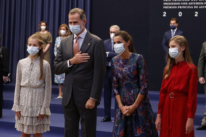 Los Reyes y sus hijas, la princesa Leonor y la infanta Sofía