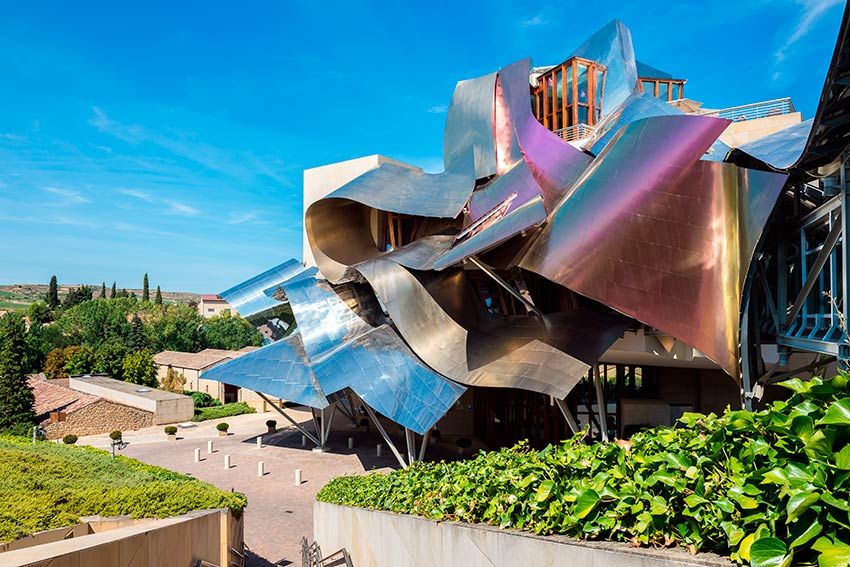 Bodega Marqués de Riscal en El Ciego, Álava