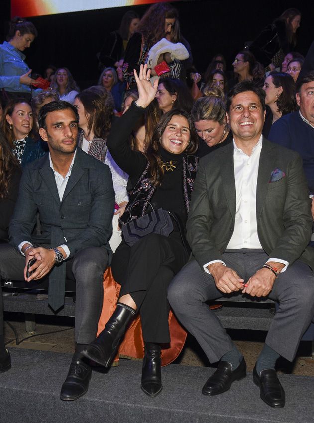 Francisco Rivera con su hija Cayetana y el novio de esta