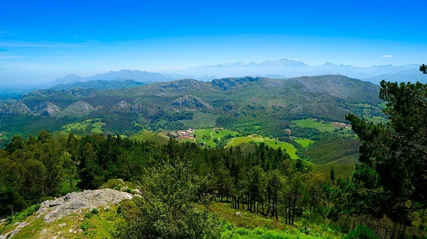 Vistas desde el mirador del Fito en Asturias