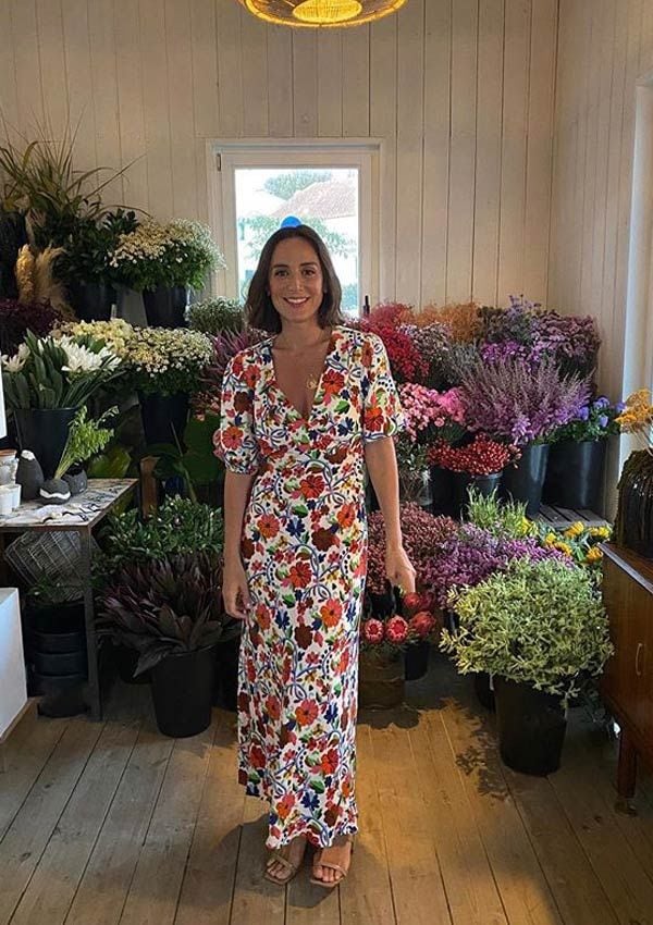 Tamara Falcó con vestido de flores