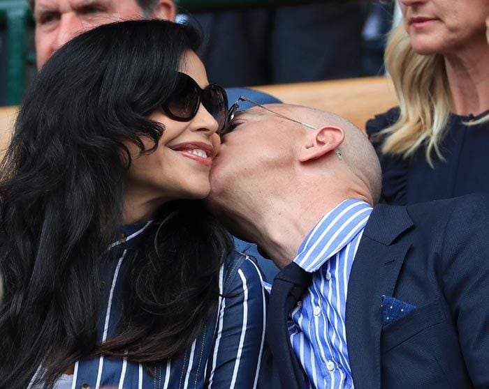 Lauren Sanchez y Jeff Bezzos, en Wimbledon