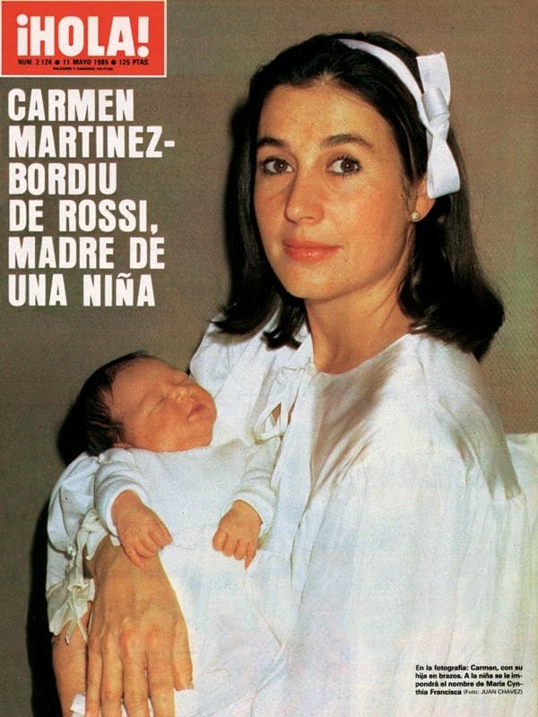 La hija de Carmen Martínez-Bordíu vino al mundo en 1985, un año después de la trágica muerte de sus hermanos Fran y Mathilde
