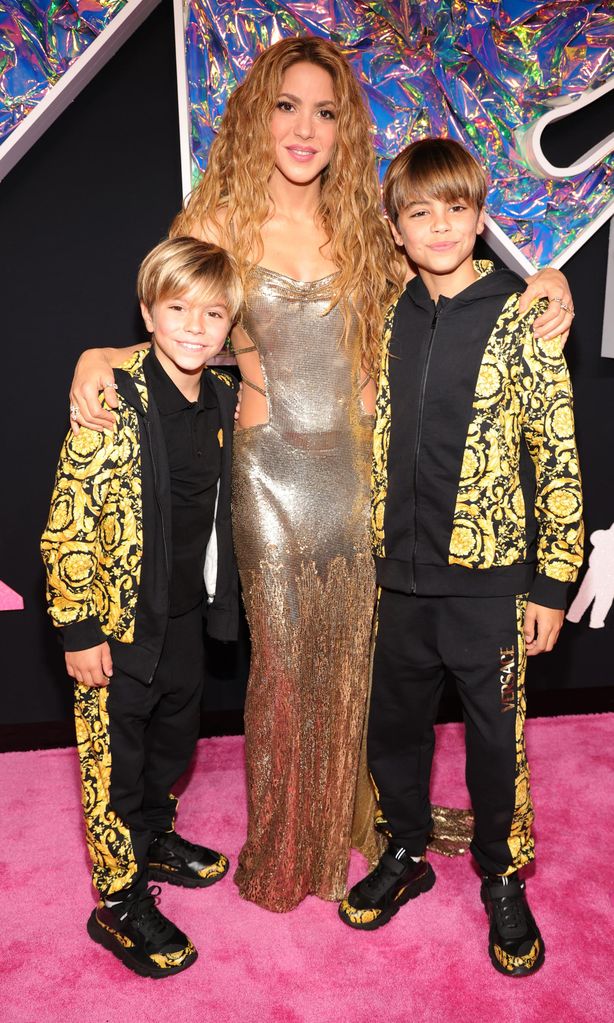 Shakira y sus hijos Milan y Sasha