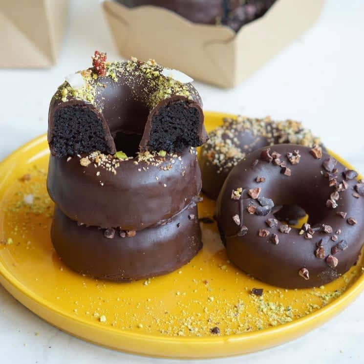 Donuts de batata y chocolate