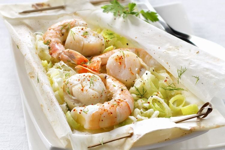 papillote gambas