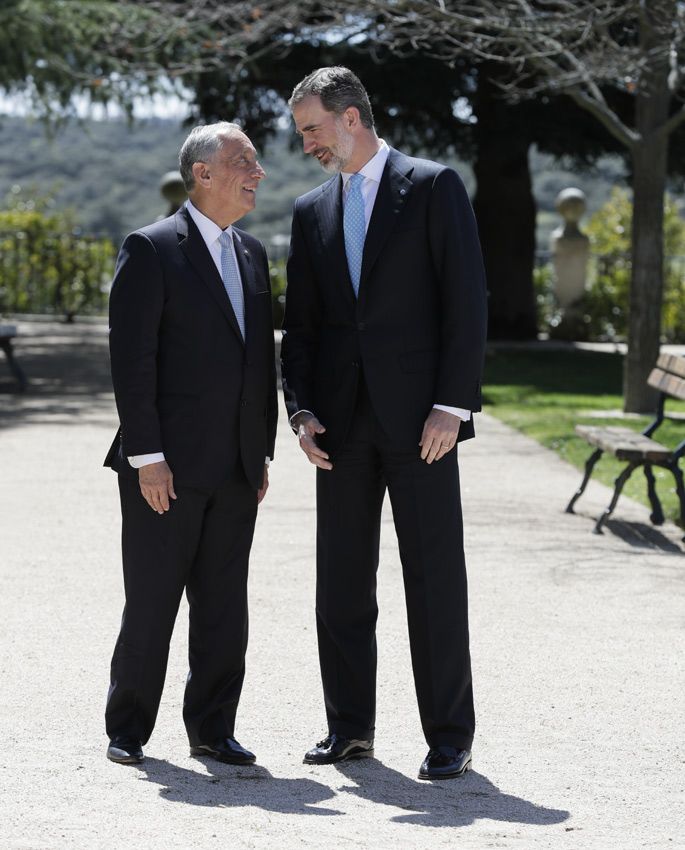 Los Reyes reciben al Presidente de Portugal, Marcelo Rebelo de Sousa