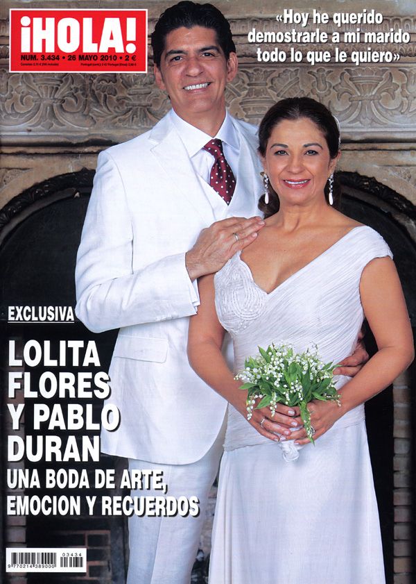 Lolita y Pablo se casaron el 14 de mayo de 2010 en Madrid. La boda puso el broche de oro a una historia de amor que comenzó en 2005, cuando los actores se enamoraron durante la obra de teatro que protagonizaba juntos, Ana en el trópico 