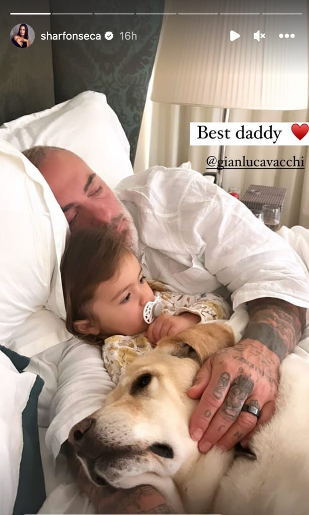 Gianluca Vacchi y su hija Blue Jerusalema