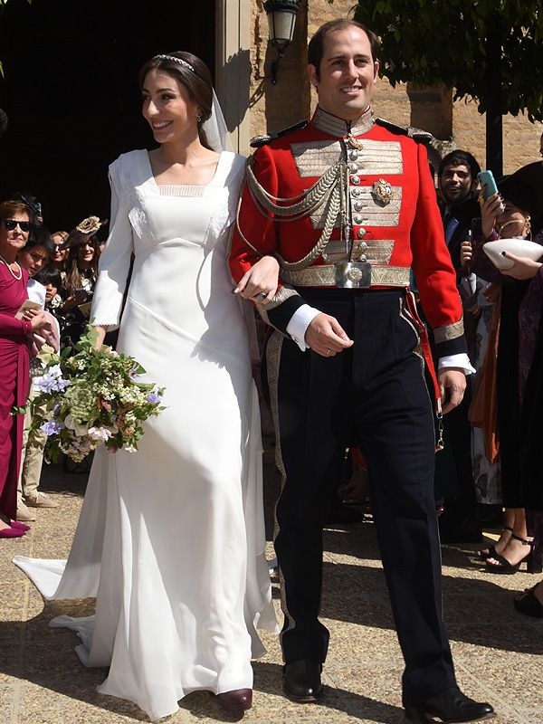 La pareja, el día de su boda