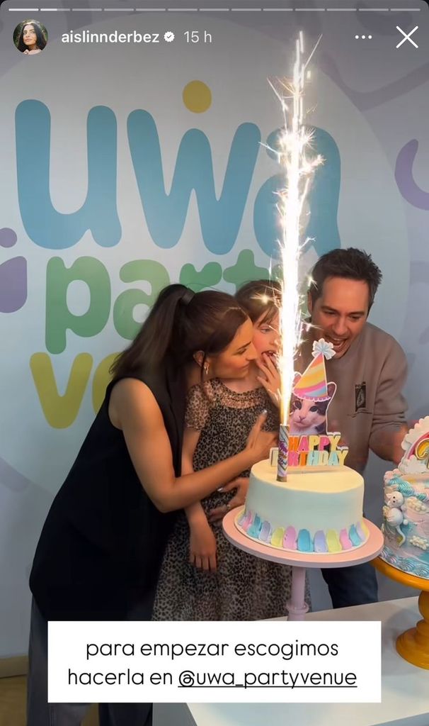 Mauricio Ochmann y Aislinn Derbez se unieron para celebrar a su pequeña