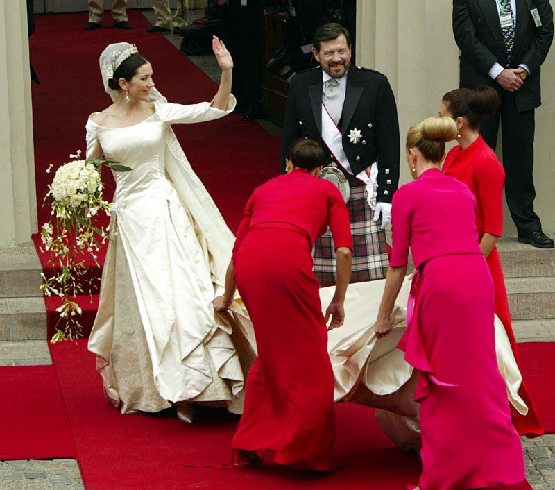 Mary de Dinamarca con su padre