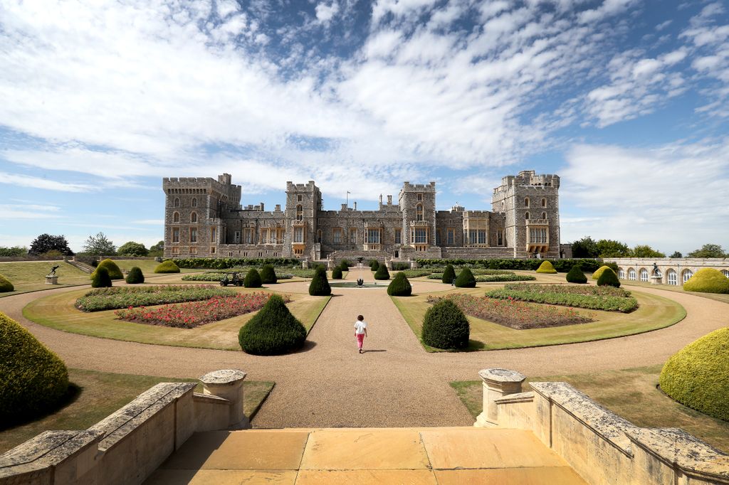 Una de las vistas del Castillo de Windsor: el Jardín de la Terraza Este