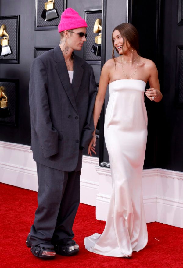 Hailey y Justin Bieber en los Premios Oscar 2022