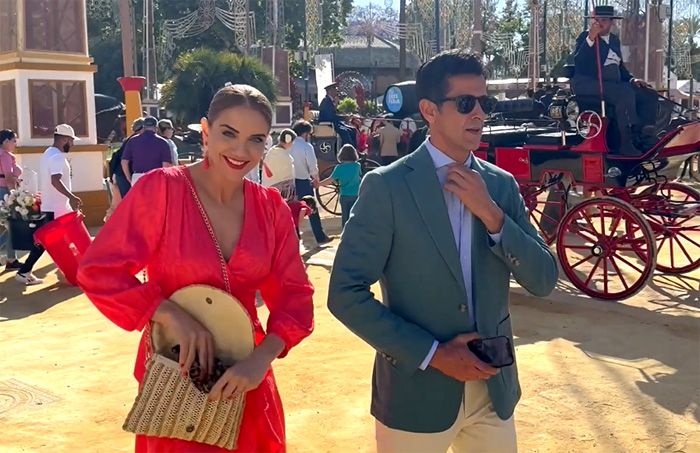 Víctor Janeiro y Beatriz Trapote en la Feria de Jerez