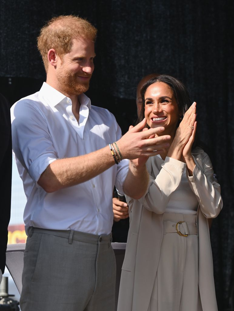 Fotografía de archivo de Harry y Meghan durante su viaje a Portugal