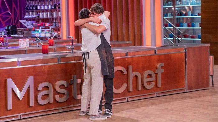 Blanca Romero y Daniel Illescas en la semifinal de MasterChef celebrity