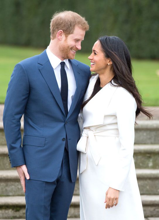 Meghan Markle el día del compromiso